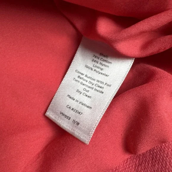 Talbots Blazer Womens 6 Pink Aberdeen 2 Button Lined Career Suit Jacket Classic - Picture 7 of 11